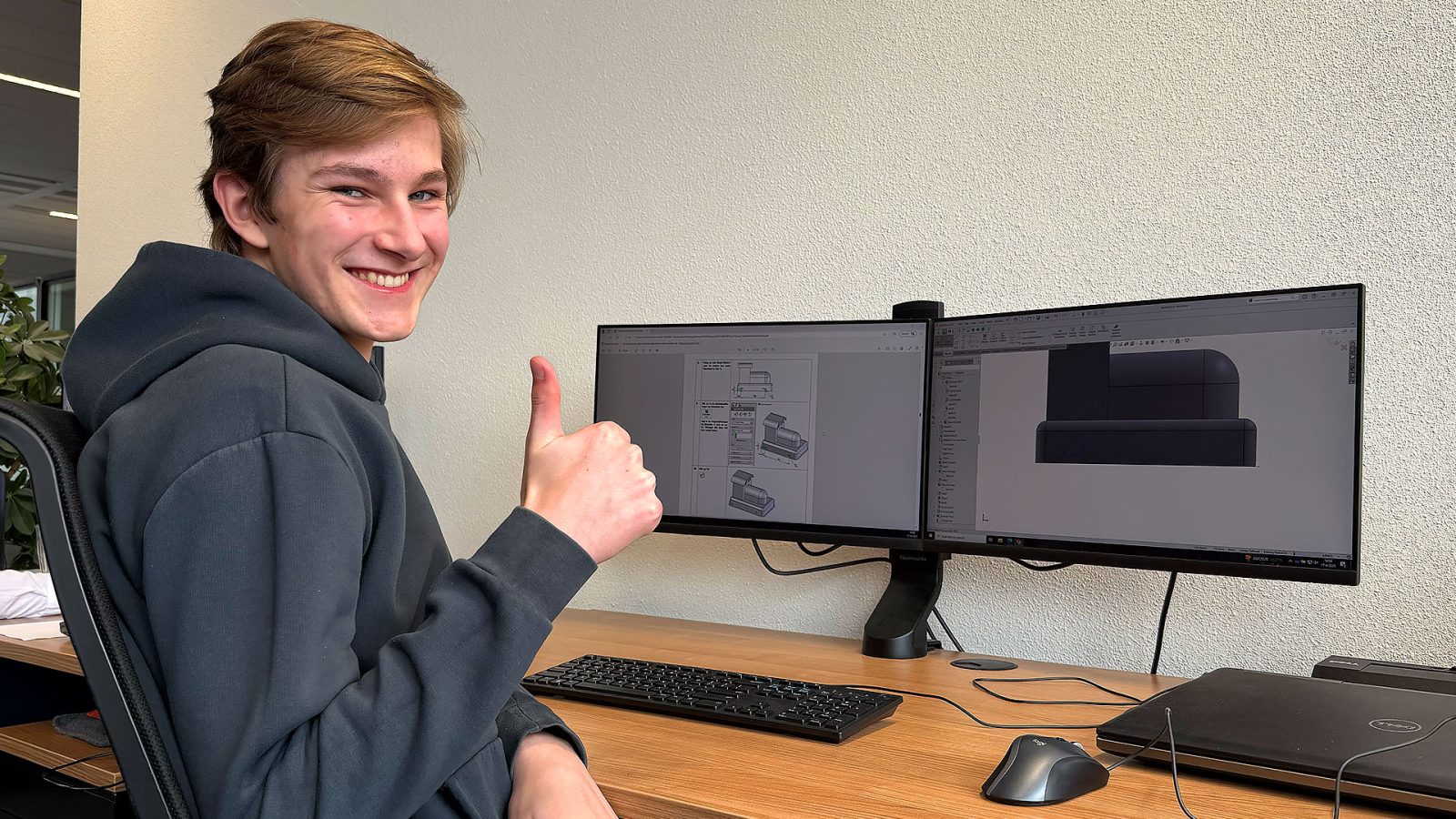 Learning to design in SolidWorks during an orientation internship. This is where it starts.