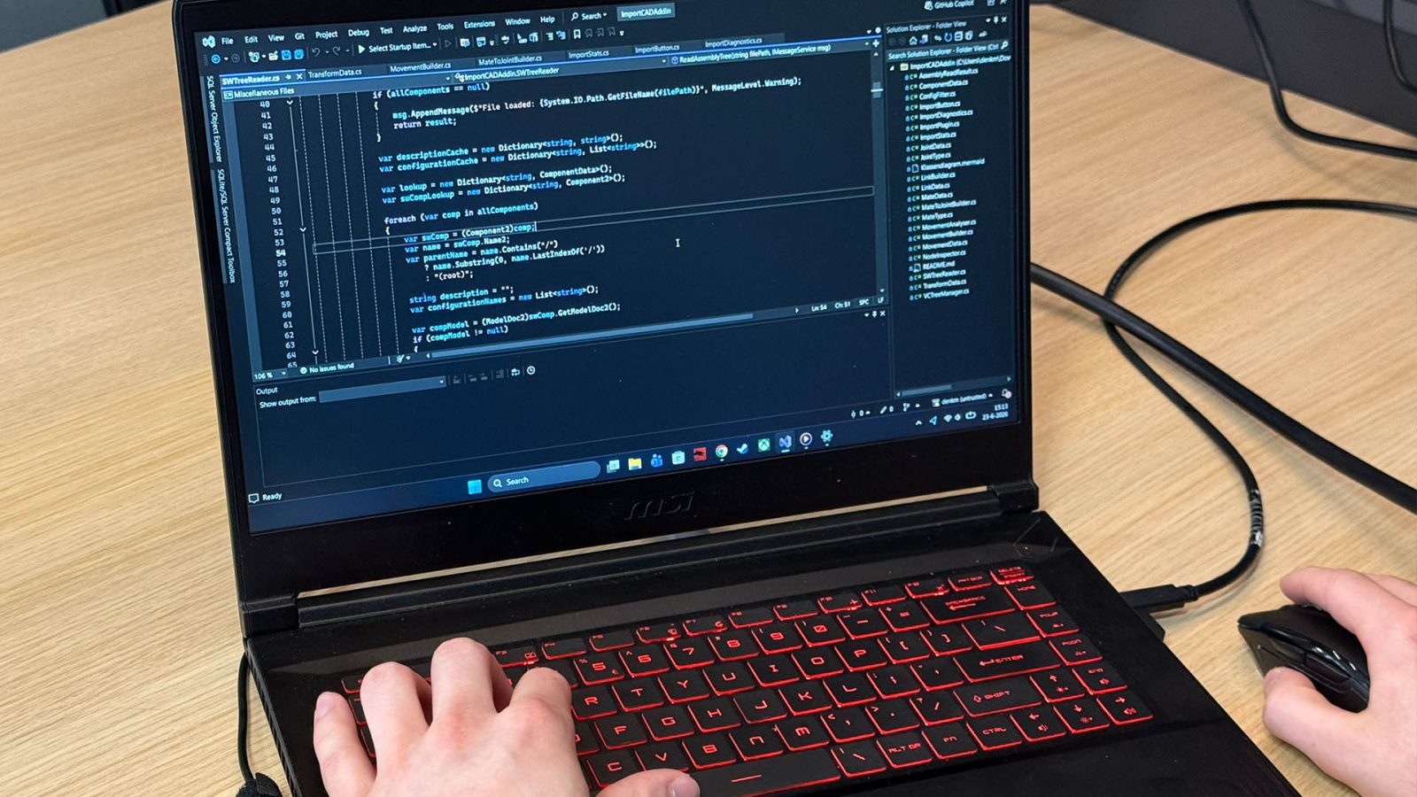 Programming the interaction between SolidWorks and Visual Components requires extensive knowledge of code and digital processes.