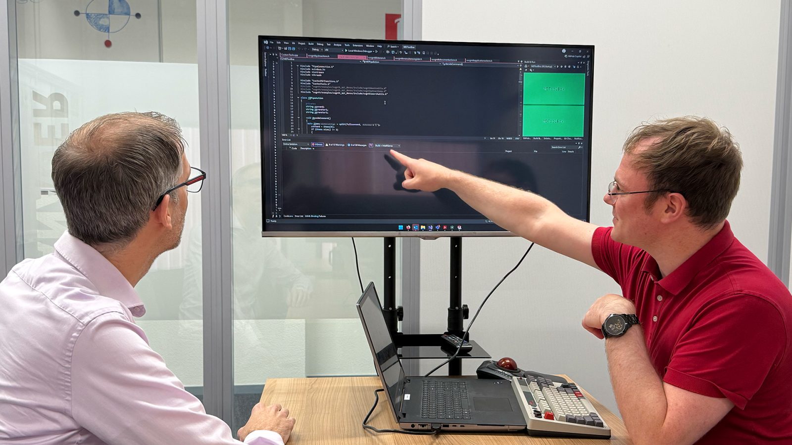Gerard and Gideon ensure an optimal setup of our WindChill environment, so that it perfectly matches the way of working within MechDes.