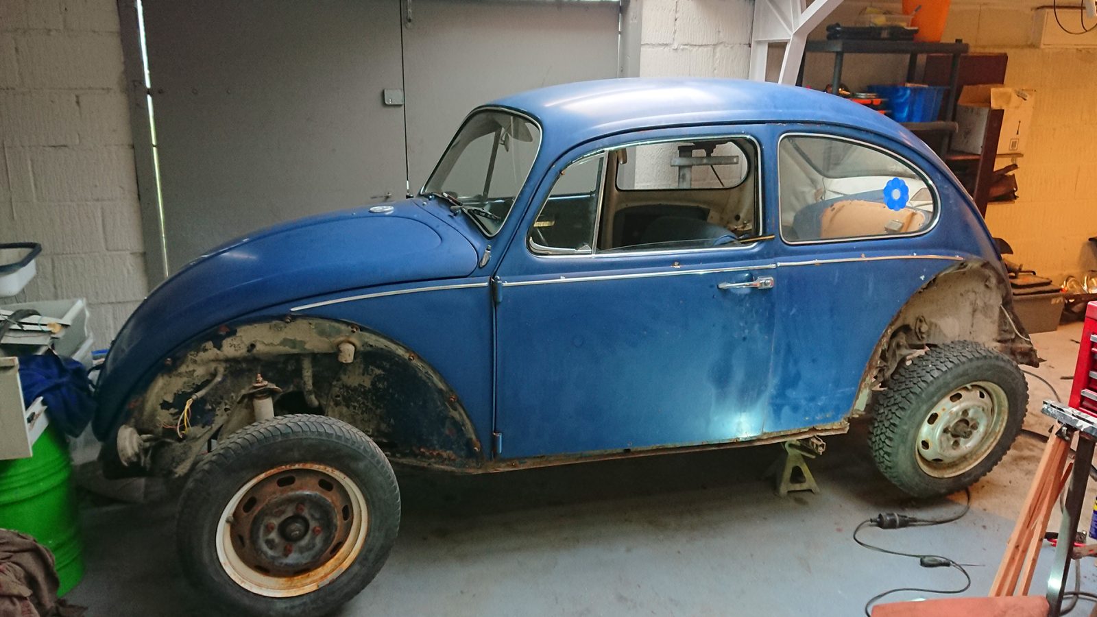 The Beetle before the restoration. It was immediately clear that this would be a multi-year project.