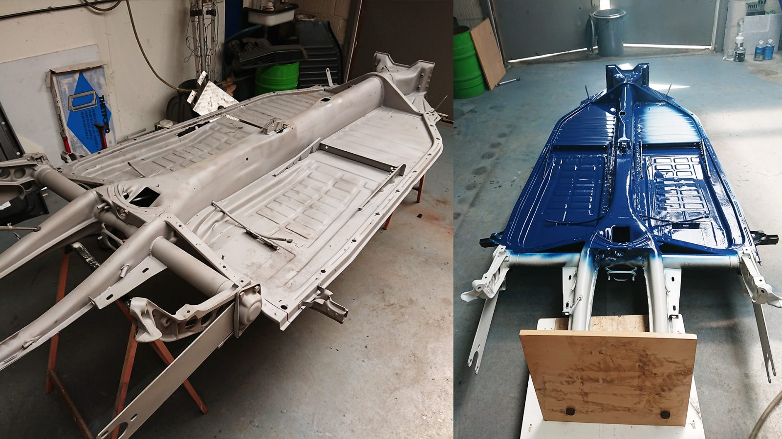 The Beetle was completely stripped back to its bare bones. Everything was restored, welded and painted before being rebuilt with the same precision Stefan applies in his work.