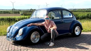 Stefan and his Cal-Look Beetle as a tribute to Ken Block